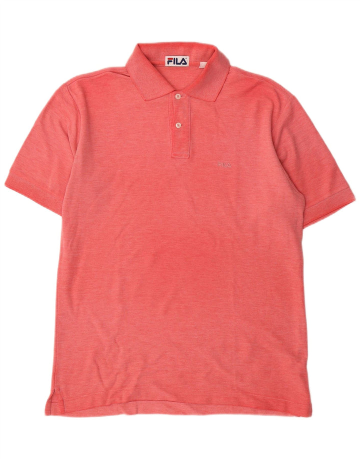 Fila Herren Poloshirt IT 46 Small Rot Baumwolle