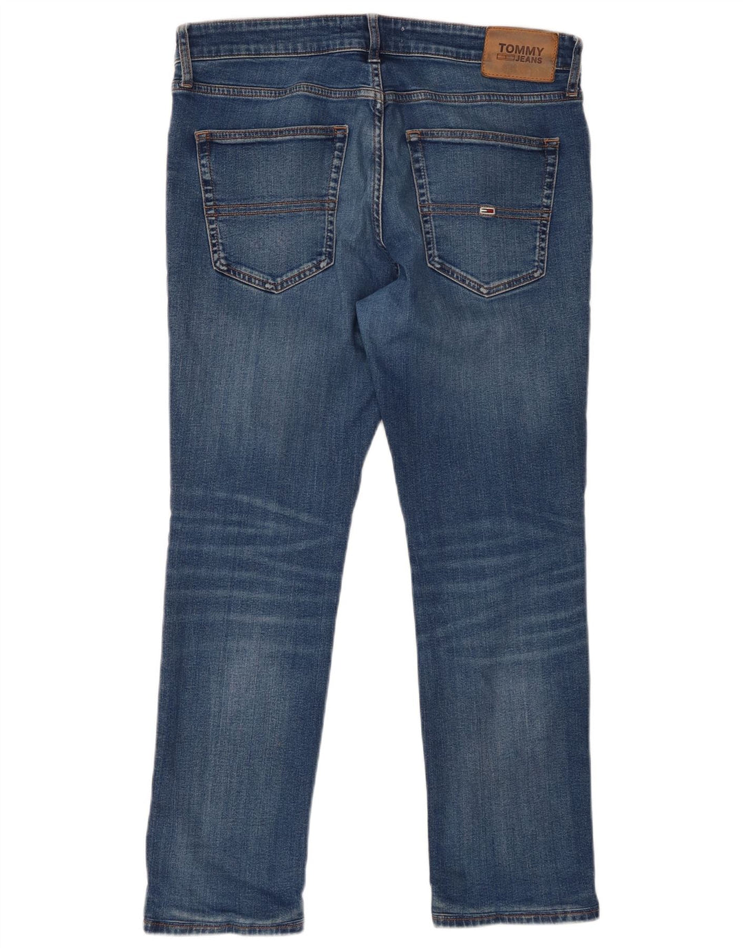 TOMMY HILFIGER Herren Slim Jeans W34 L27 Blaue Baumwolle