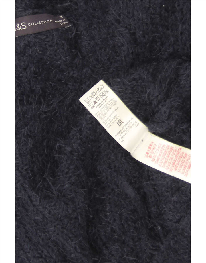 Marks & Spencer Damen-Cardigan-Pullover UK 14 Medium Marineblau Polyester