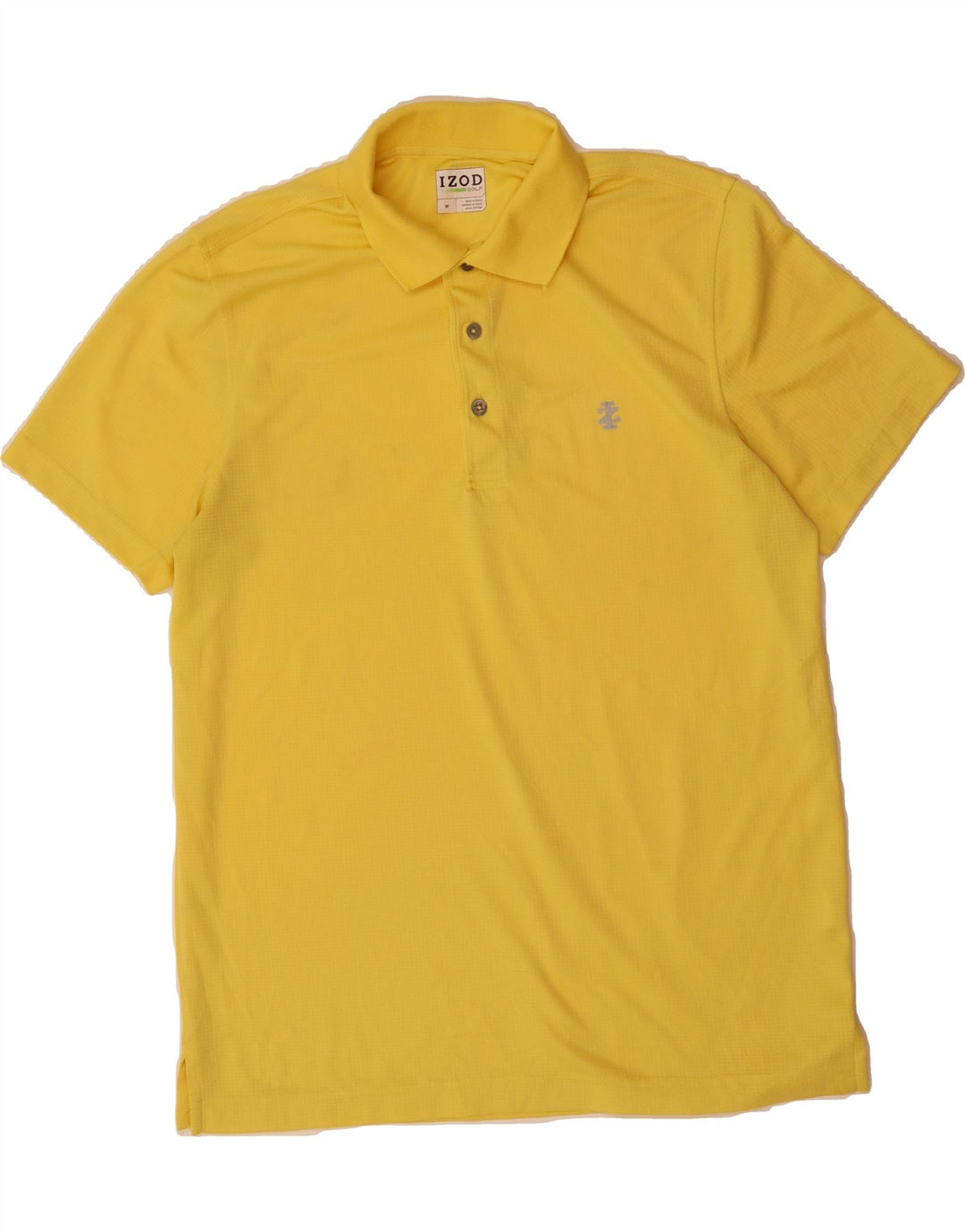 IZOD Mens Polo Shirt Medium Yellow Polyester Vintage Izod and Second-Hand Izod from Messina Hembry 