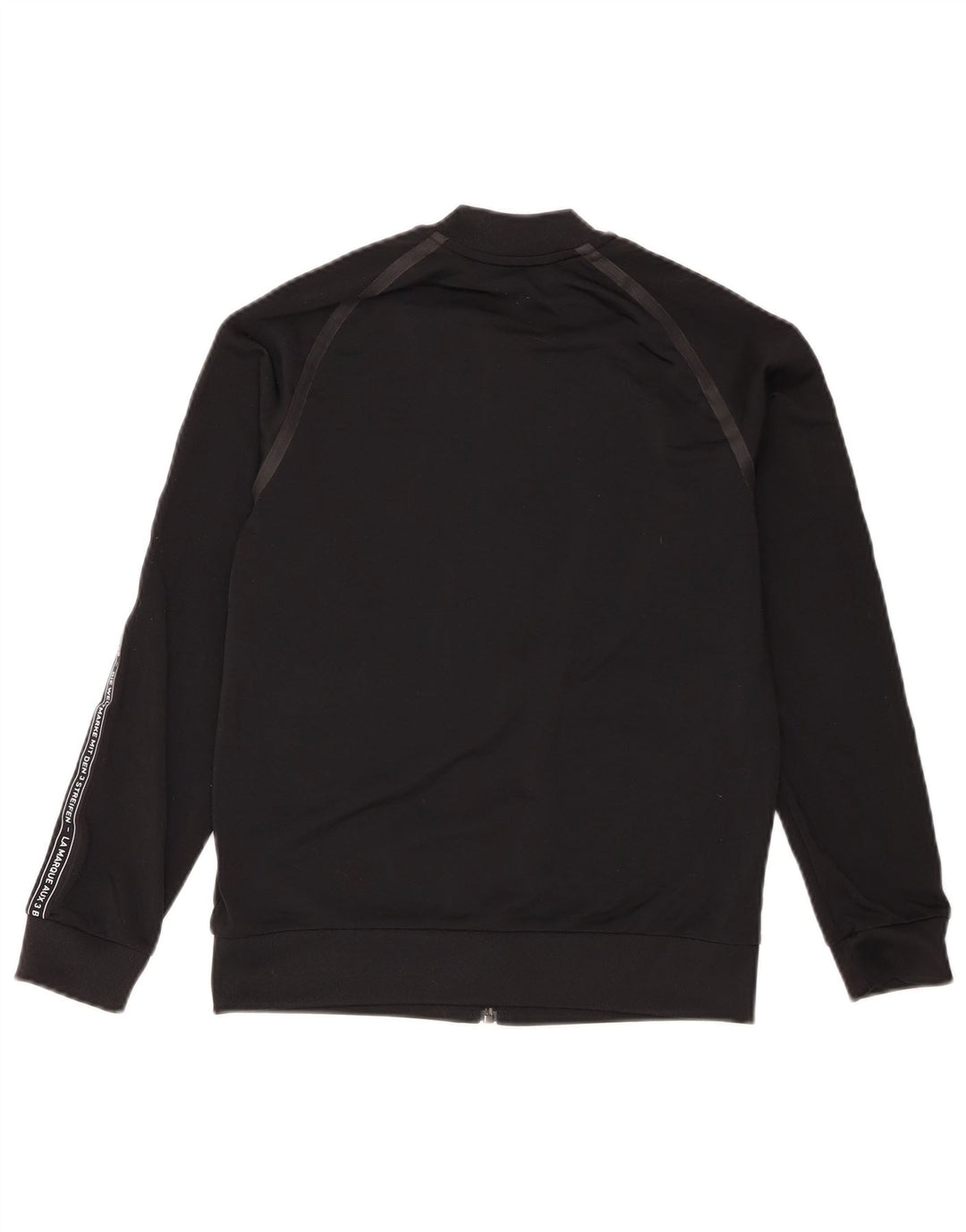Adidas Jungen Grafik-Trainingsanzug-Top-Jacke, 11–12 Jahre, schwarzes Polyester