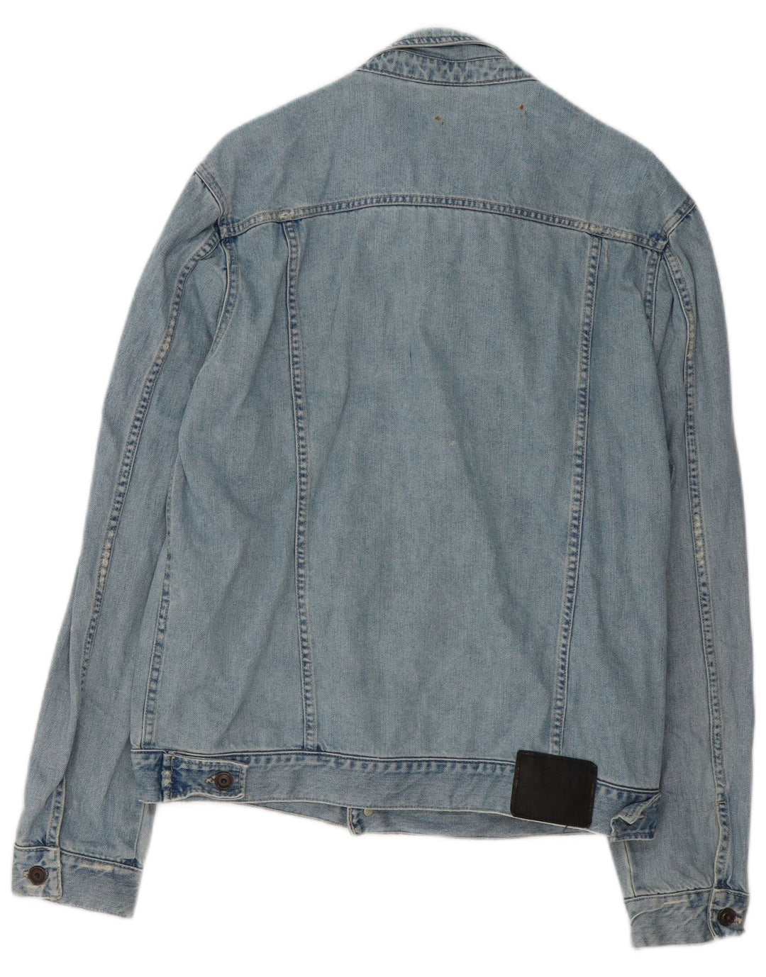 ZARA Herren Jeansjacke UK 42 XL Blaue Baumwolle