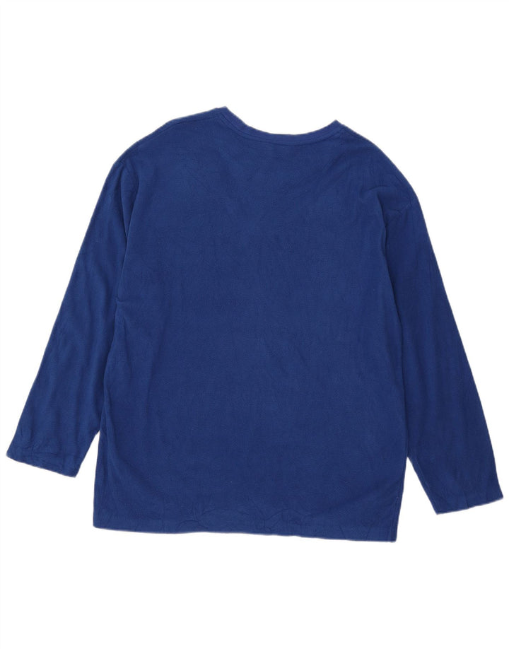 Izod Herren-Fleecepullover, groß, blau, Polyester