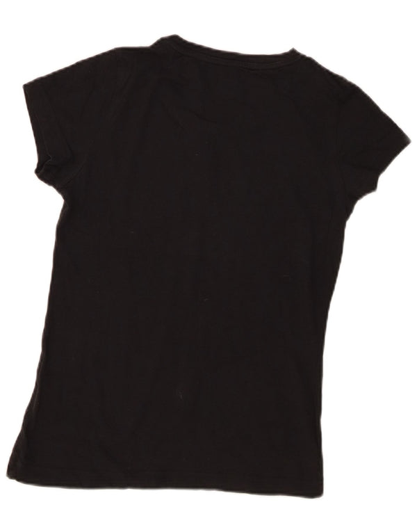 Adidas Mädchen Graphic T-Shirt Top 13–14 Jahre, schwarze Baumwolle