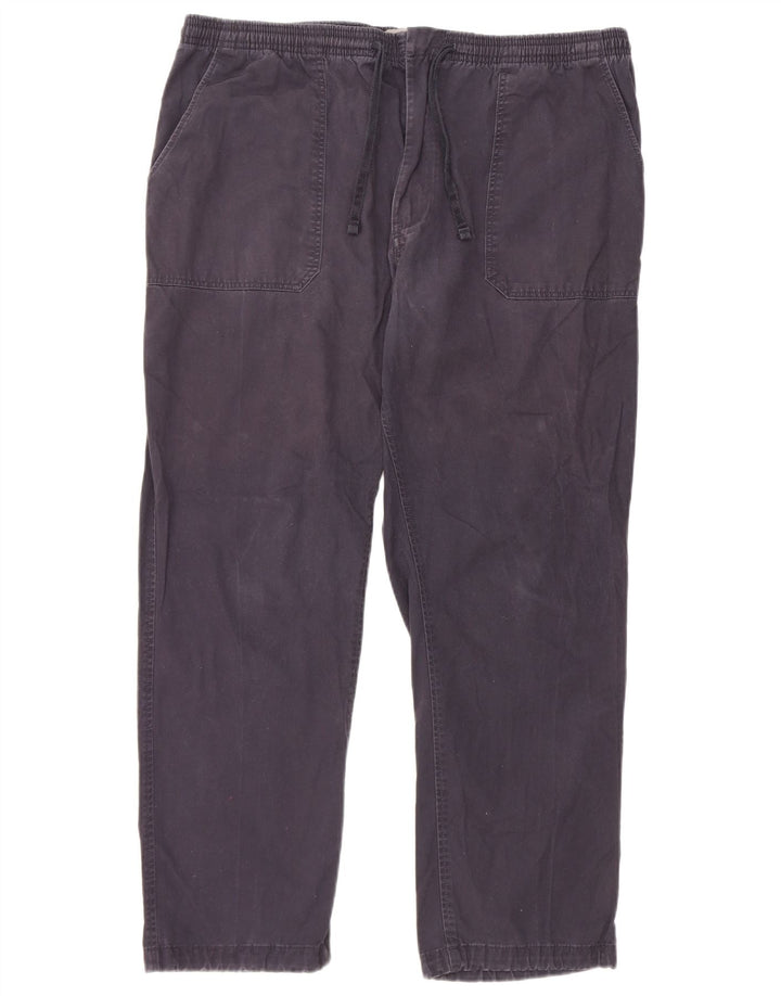 Marks & Spencer Herren-Chinohose, normal, W39 L29, marineblaue Baumwolle