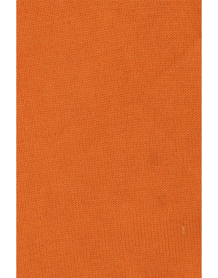 Jeckerson Herren-Pullover mit grafischem Reißverschluss und mittelorangefarbener Wolle
