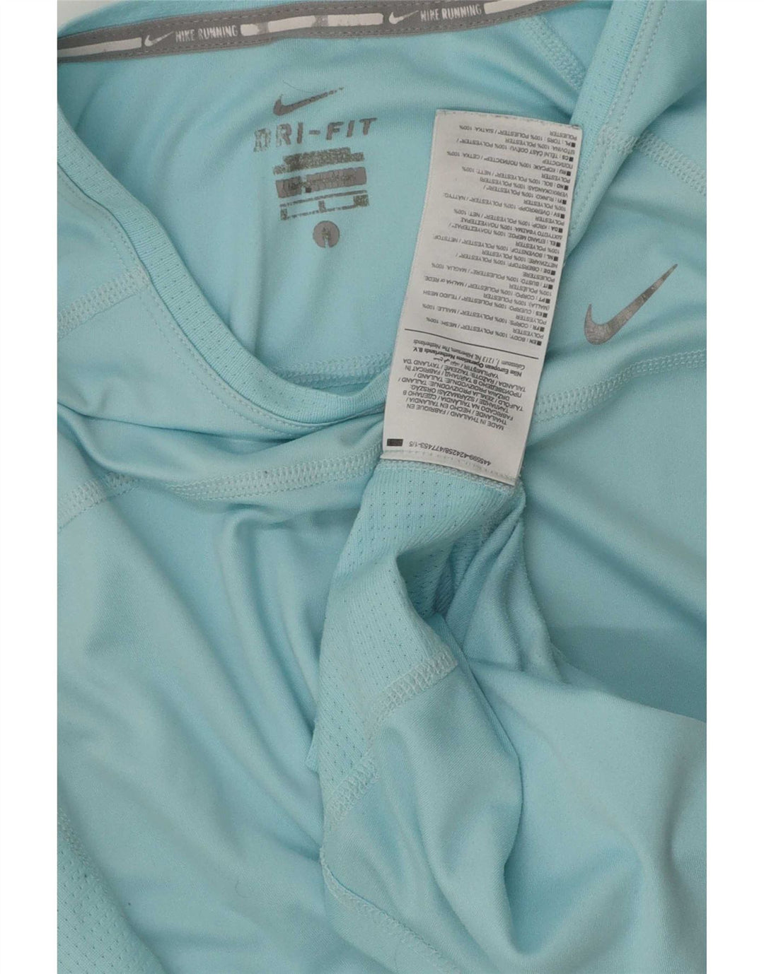 Nike Damen Dri Fit T-Shirt Top UK 10 Small Blau Polyester