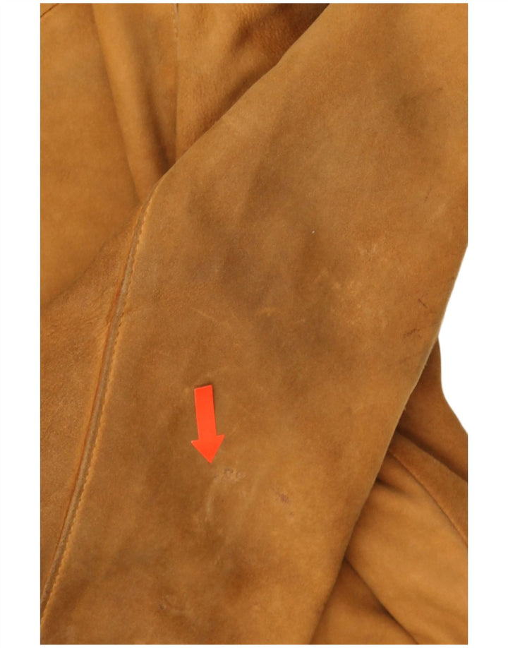 Vintage Herren Wildlederjacke UK 40 Großes braunes Leder