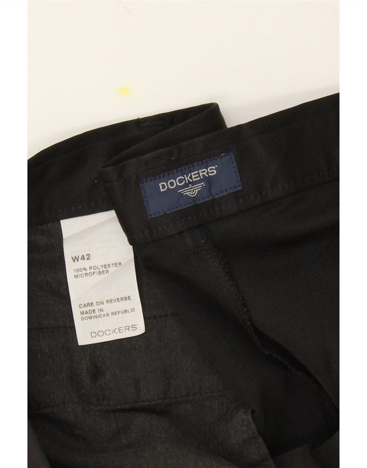 DOCKERS Mens Chino Shorts W42 2XL Black Polyester Vintage Dockers and Second-Hand Dockers from Messina Hembry 