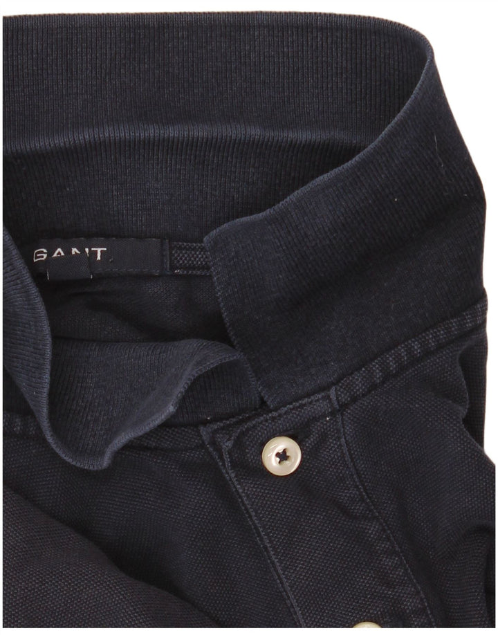 Gant Herren Poloshirt XL Marineblau Baumwolle