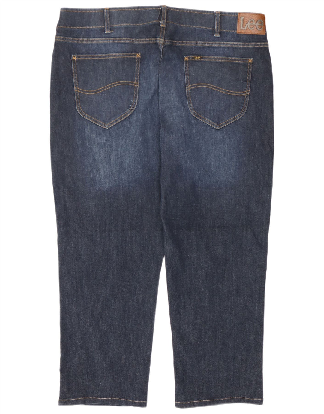 Lee Herren-Cropped-Jeans W40 L27 Marineblaue Baumwolle