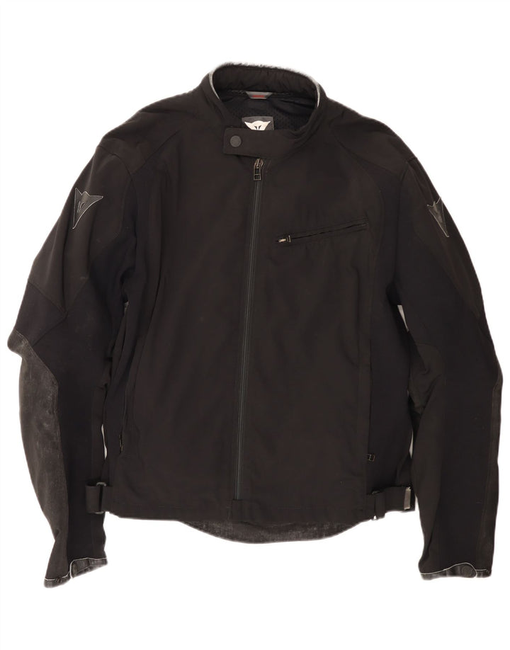 Dainese Herren Racer Jacke Größe 52 Medium Schwarz Colourblock Nylon
