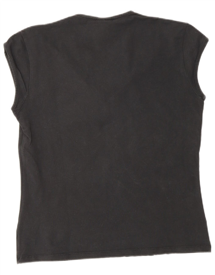 Nike Damen T-Shirt Top UK 18 XL Schwarz