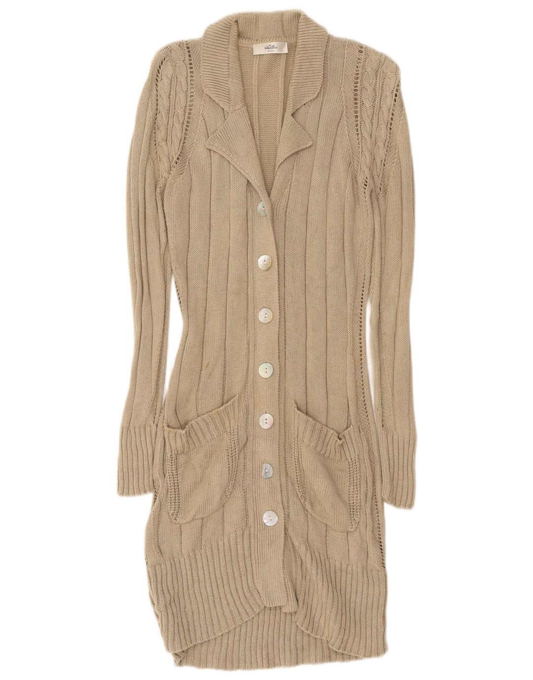 Whistler Damen Longline-Cardigan-Pullover UK 14 Mittelgrau