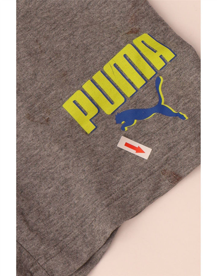 Puma Herren Graphic Sport Shorts Mittelgrau