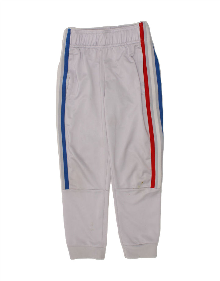 ADIDAS Boys Tracksuit Trousers Joggers 7-8 Years  Grey Polyester Vintage Adidas and Second-Hand Adidas from Messina Hembry 