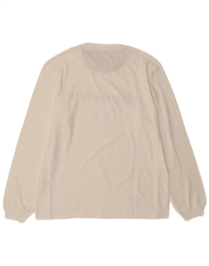 Champion Herren Graphic Top Langarm XL Weiße Baumwolle