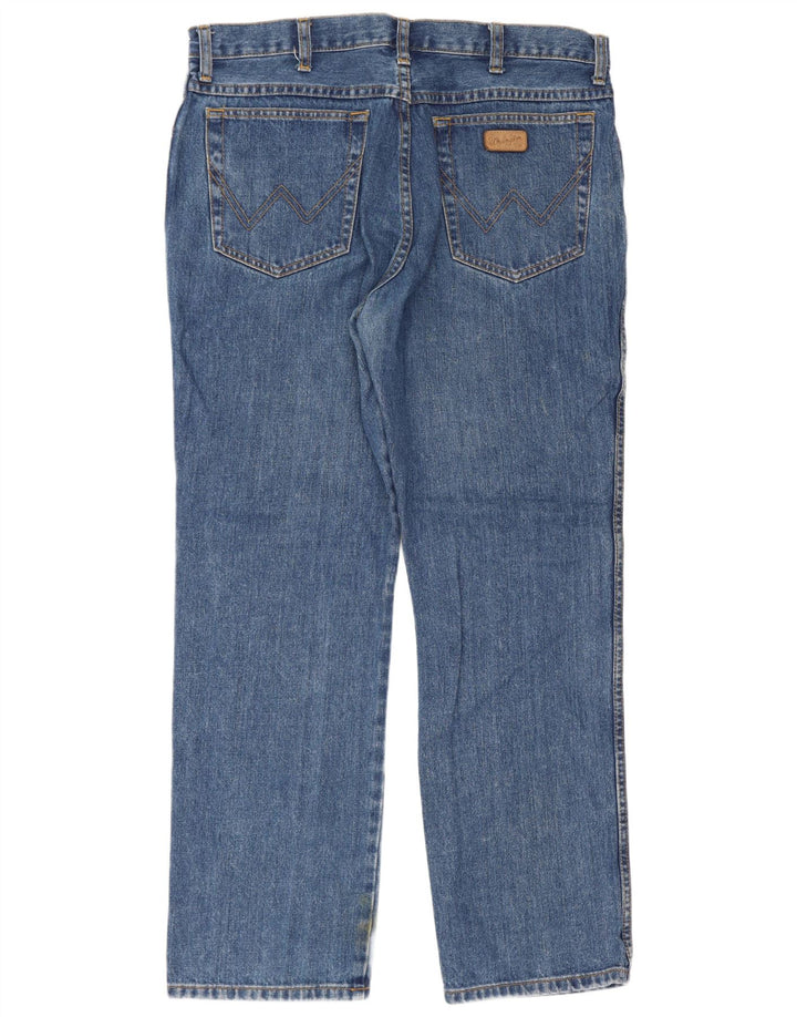 Wrangler Herren Texas Regular Straight Jeans W36 L30 Blaue Baumwolle