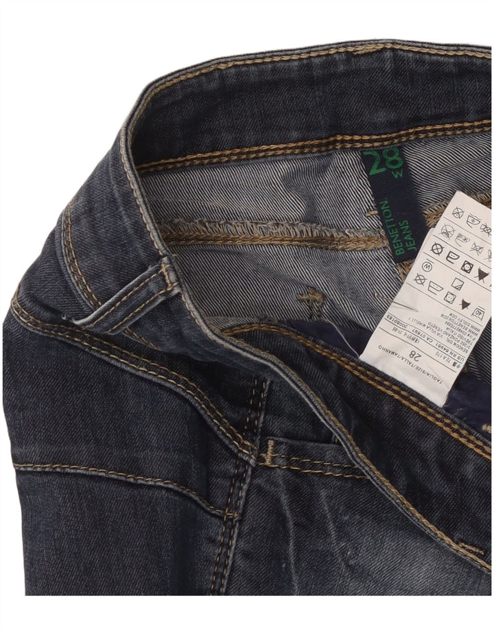 Benetton Damen Bootcut-Jeans W28 L30 Blau