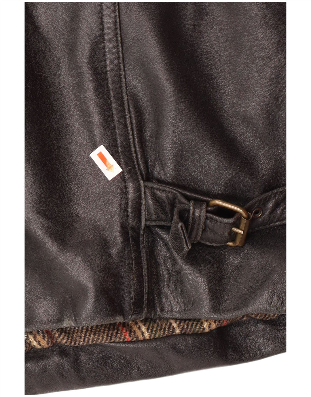 VINTAGE Herren Lederjacke IT 54 2XL Schwarzes Leder