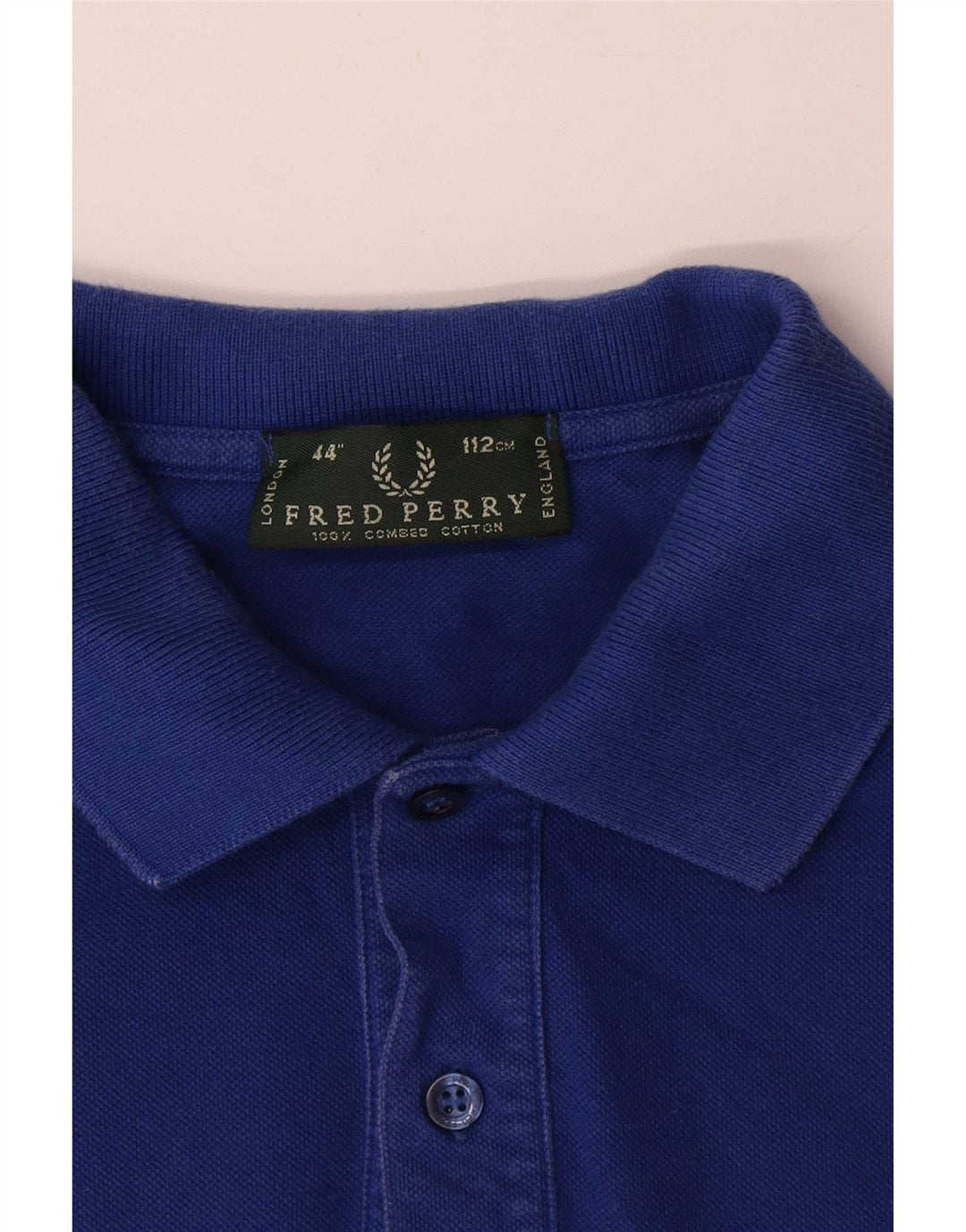 Fred Perry Herren-Poloshirt, mittelmarineblaue Baumwolle