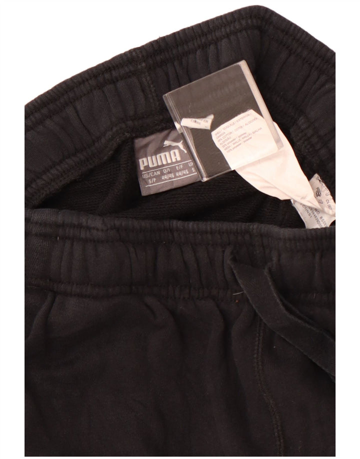 PUMA Damen Graphic Sport Shorts UK 10 Small Schwarz Baumwolle