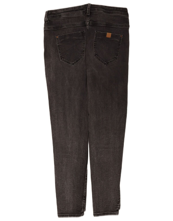 Zara Damen Skinny Jeans EU 40 Medium W30 L28 Graue Baumwolle