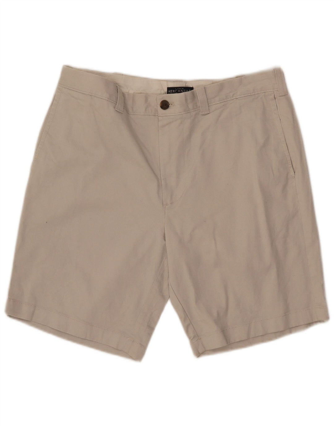 J. CREW Herren Mercantile Chino Shorts W33 Mittelbeige Baumwolle