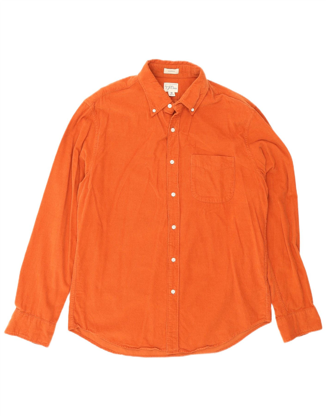 J. Crew Herren-Hemd mit klassischer Passform, Mittelorange, Baumwolle