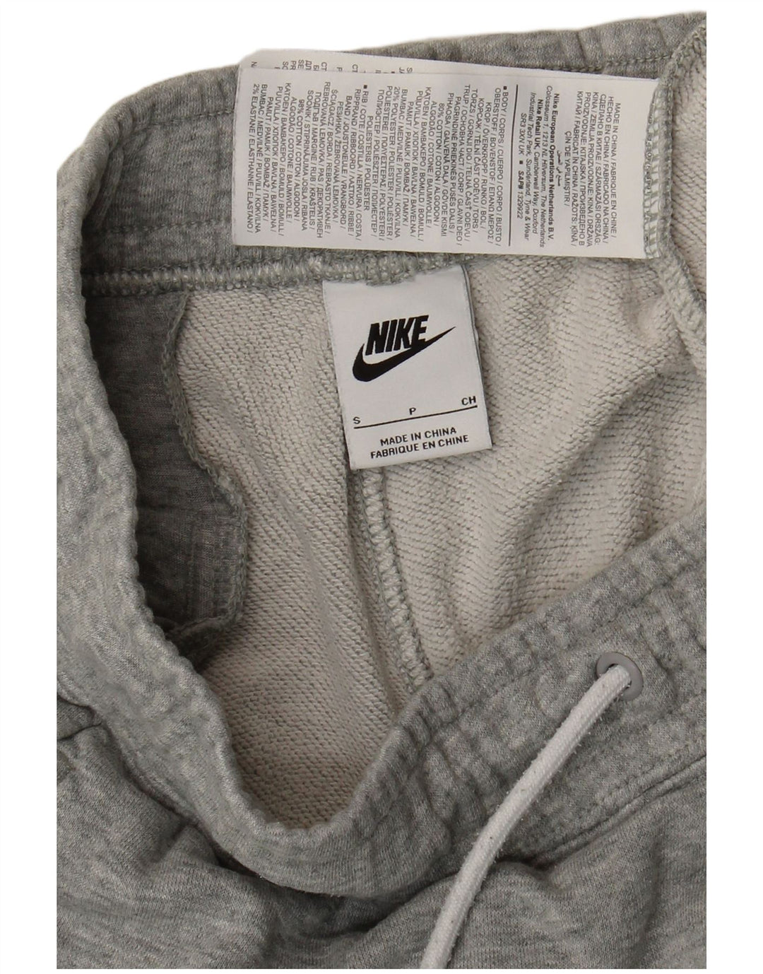 Nike Herren-Trainingshose mit Grafik, Größe S, Baumwolle, Grau