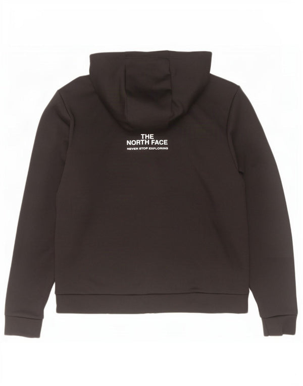 The North Face Damen Graphic Zip Hoodie Pullover UK 16 Large Schwarz