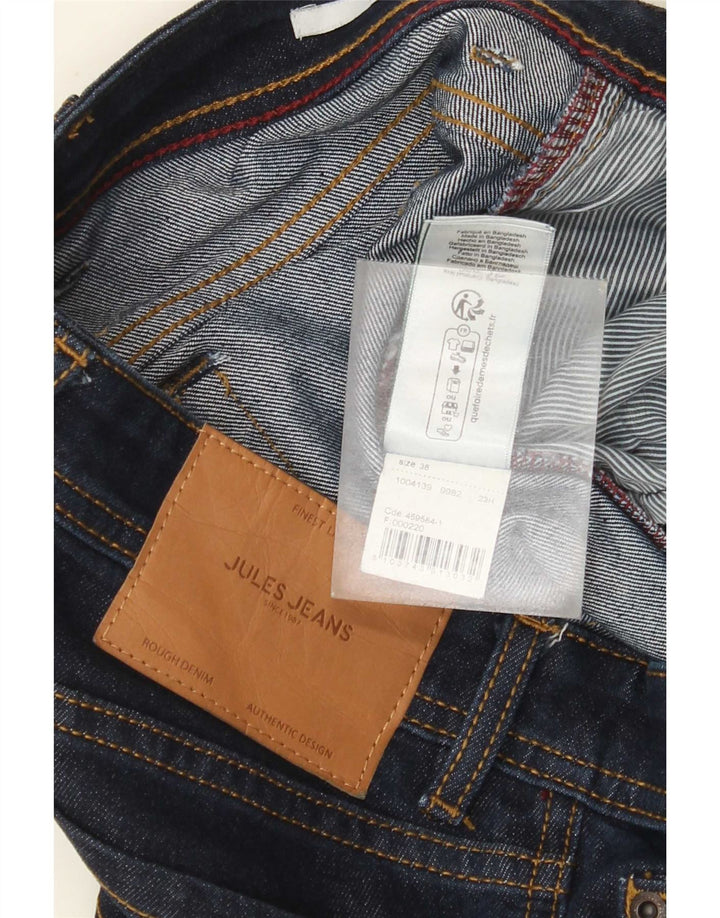 Jules Herren Slim Jeans W38 L34 Marineblaue Baumwolle