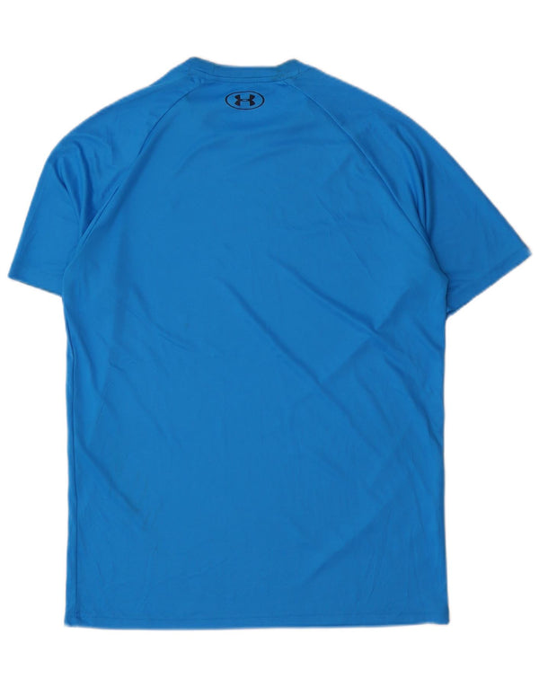Under Armour Mens Short Sleeve Regular T-Shirt Top Medium Blue