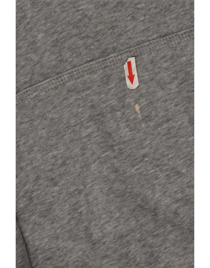 Nike Herren-Kapuzenpullover mit Grafik, mittelgraue Baumwolle