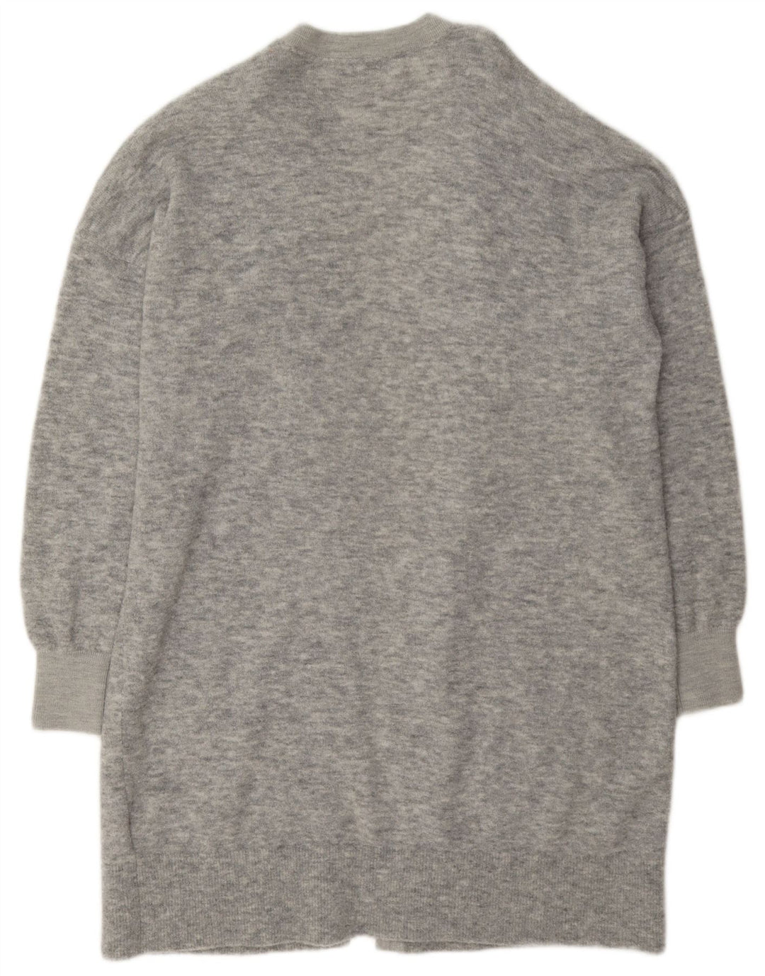 Tommy Hilfiger Damen-Strickjacke, übergroß, lang, Gr. 10, klein, Grau