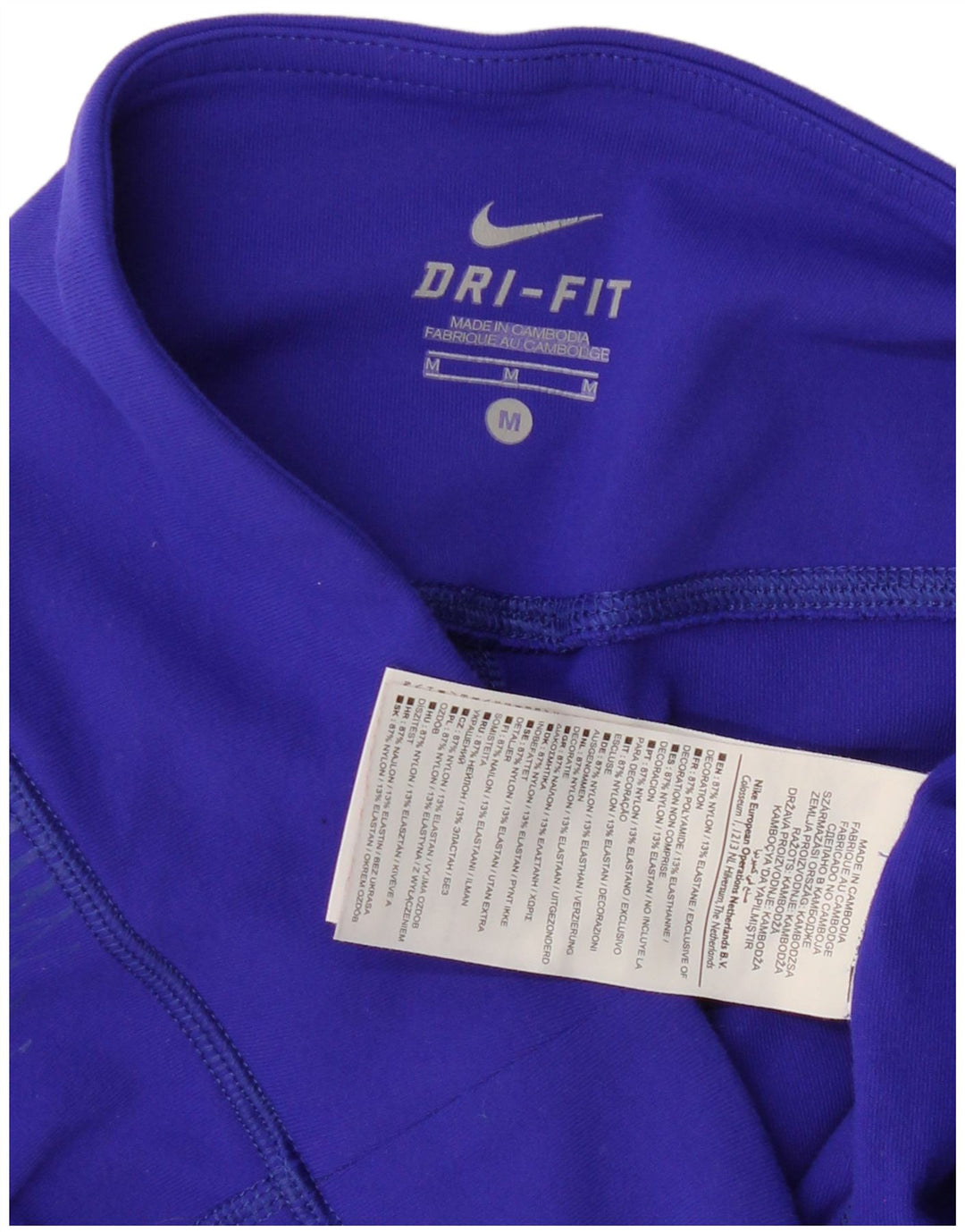 NIKE Damen Dri Fit Leggings UK 14 Medium Lila Nylon