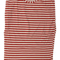 Übergroßes T-Shirt-Kleid von Zara für Damen, UK 14, mittelrot gestreift