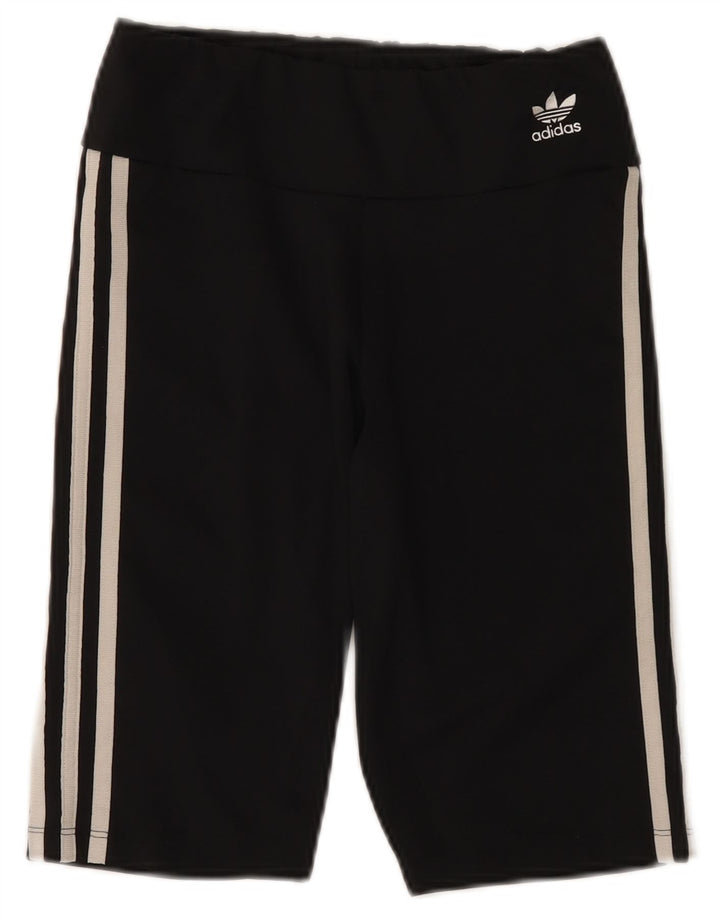 Adidas Damen Sportshorts UK 10 Small Schwarz Polyester
