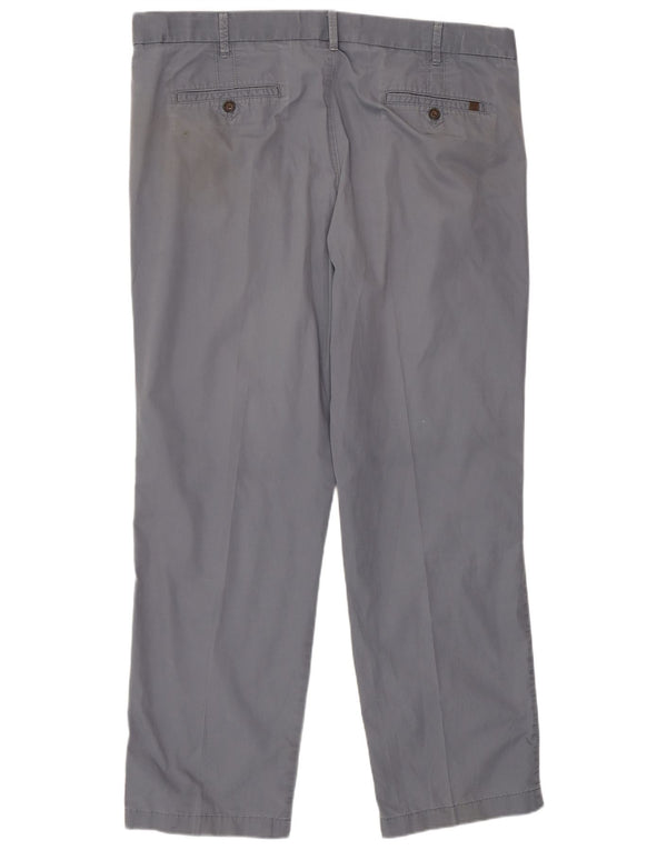 Marks & Spencer Herren-Chinohose mit normaler Passform, W40 L31, blaue Baumwolle