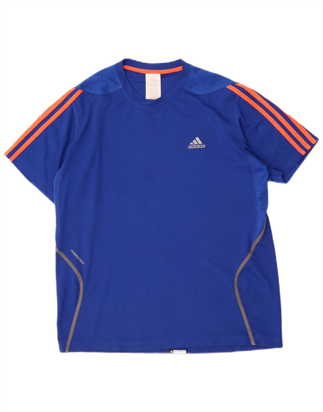 Adidas Herren T-Shirt Top Mittelblaues Polyester