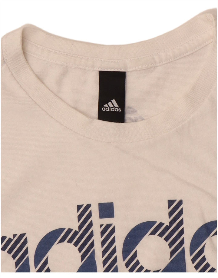 Adidas Jungen Graphic T-Shirt Top 13-14 Jahre Weiß