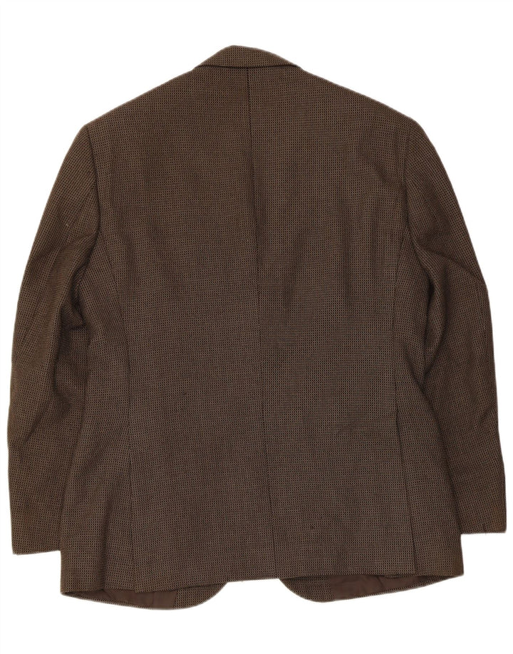 Marks & Spencer Herren-Blazer mit 2 Knöpfen, UK 38, mittelbraun kariert