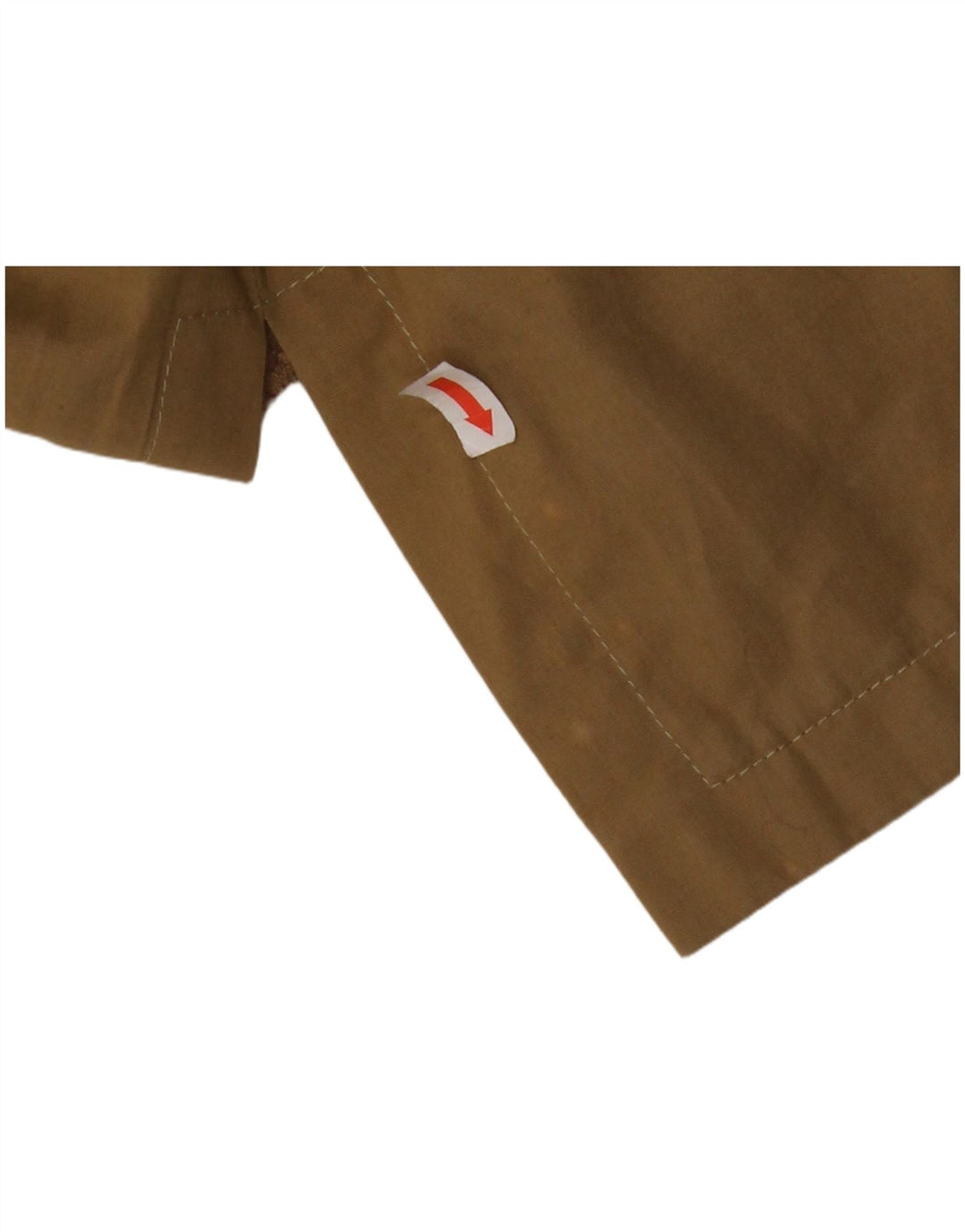 VINTAGE Damen 4-Knopf-Blazer mit Kapuze, Größe 6 2XS, braune Baumwolle