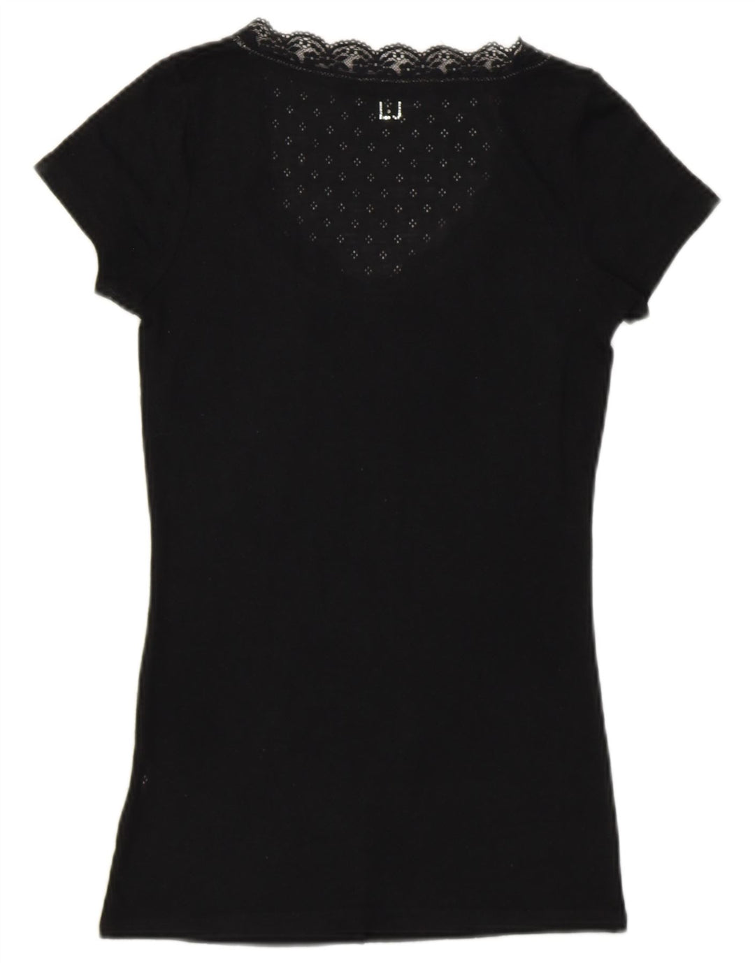 Liu Jo Damen T-Shirt Top UK 8 Small Schwarz