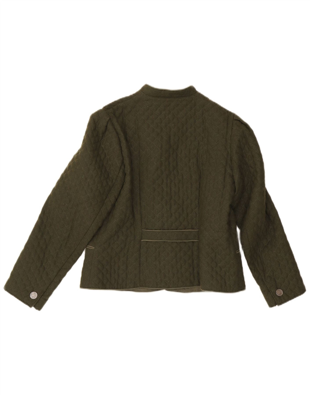 Vintage Damen Steppjacke UK 14 Mittelgrün