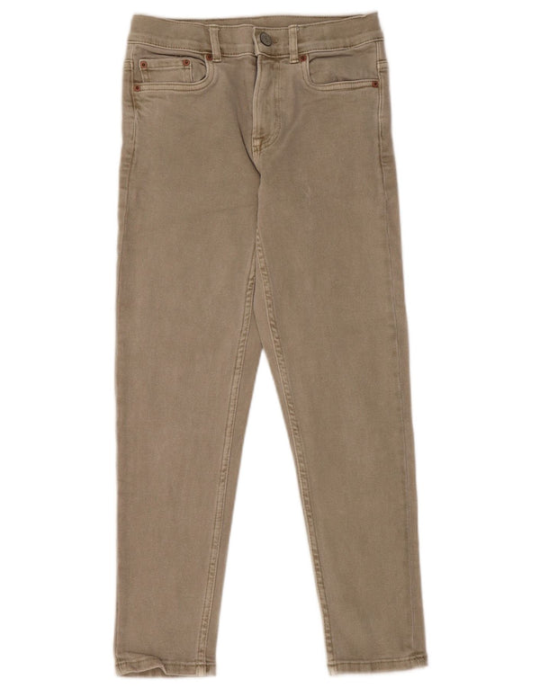 ZARA Mädchen-Jeans, Standard-Passform, schmal, 9–10 Jahre, W24 L24, graue Baumwolle