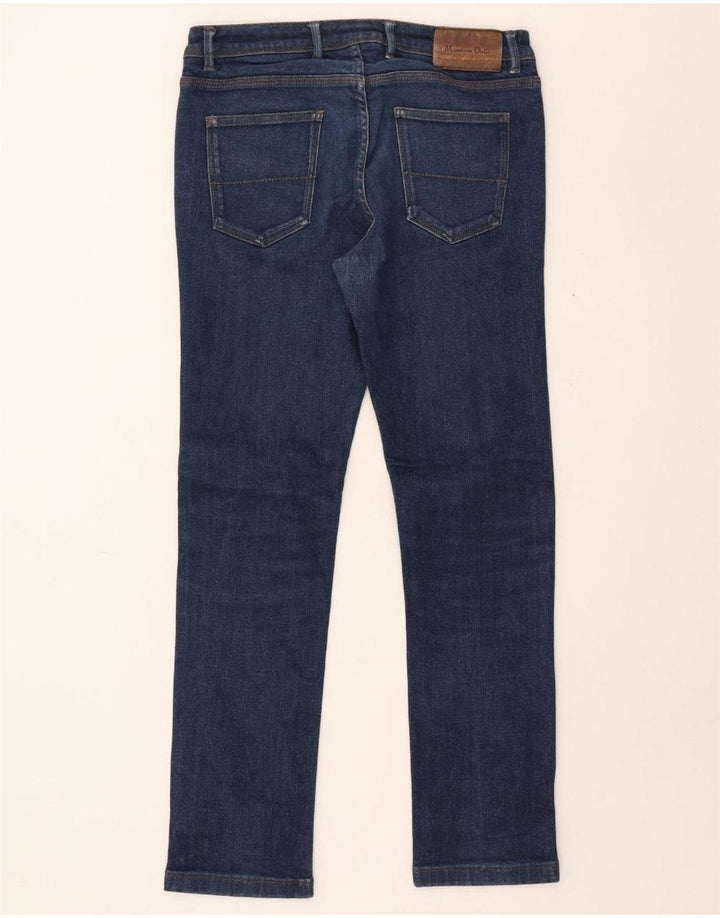 MASSIMO DUTTI Mens Slim Jeans EU 40 Medium W31 L29 Blue Cotton Vintage Massimo Dutti and Second-Hand Massimo Dutti from Messina Hembry 