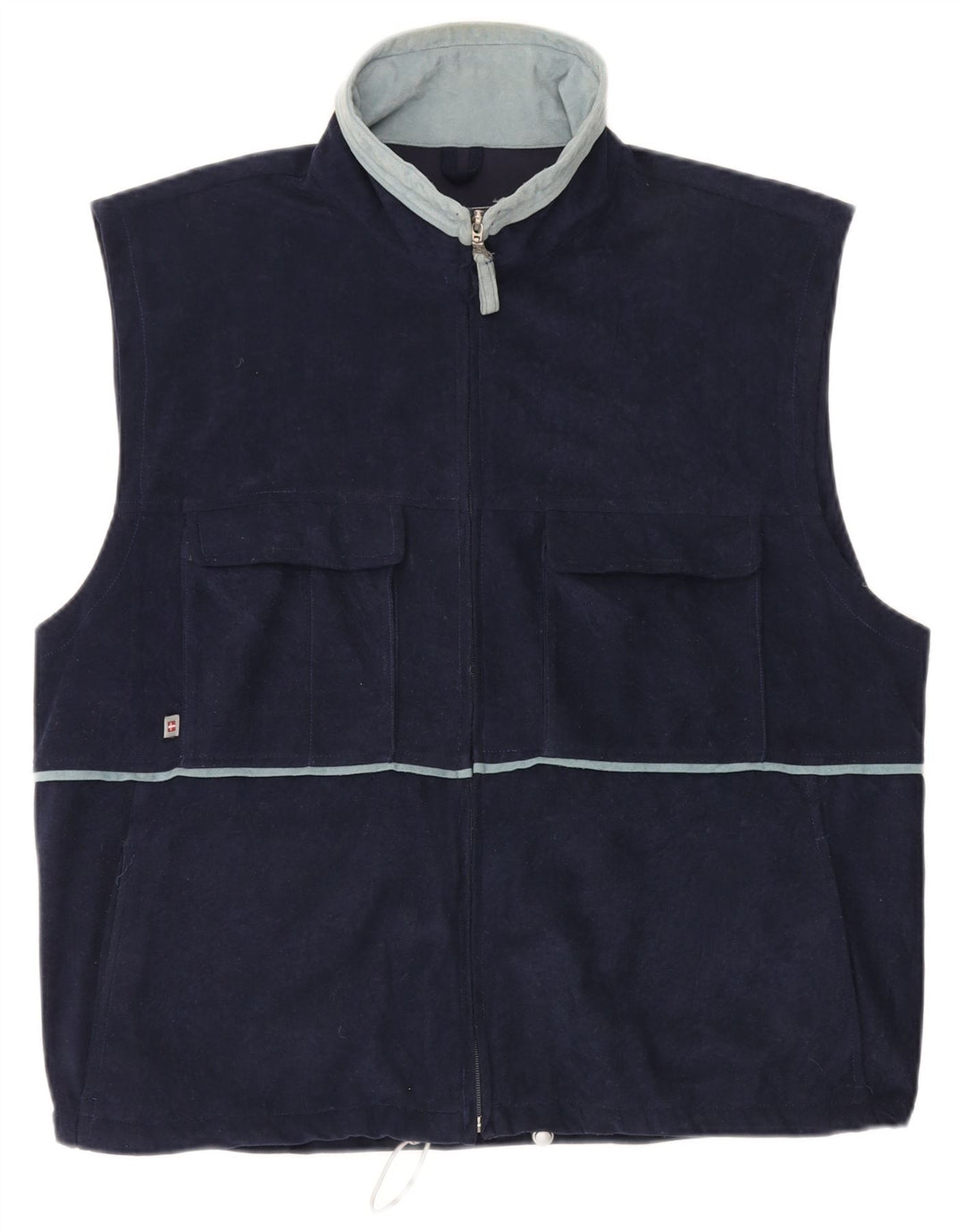 MC Kee's Herrenweste UK 42 XL Marineblaues Polyester