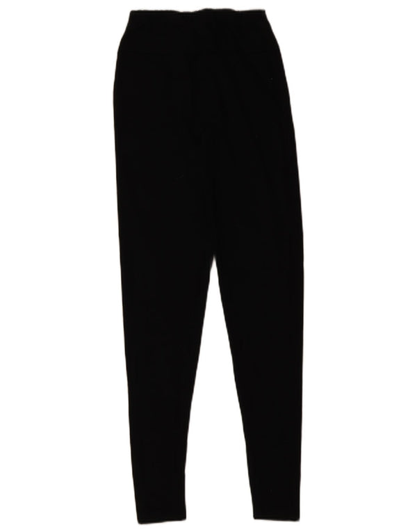 Ellesse Womens Graphic Leggings UK 10 Small Schwarz Baumwolle