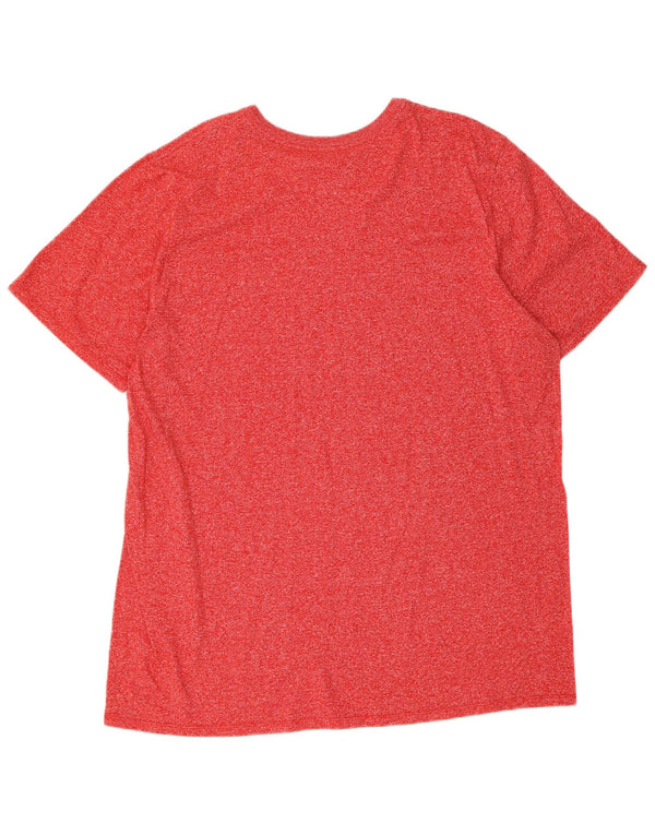 Nike Herren Ohio Regular Fit Grafik T-Shirt Top 2XL Rot Baumwolle